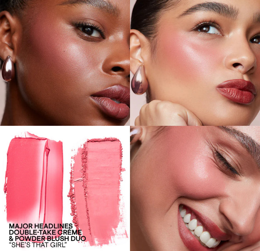 MAJOR HEADLINES DOUBLE-TAKE CRÈME & POWDER BLUSH DUO